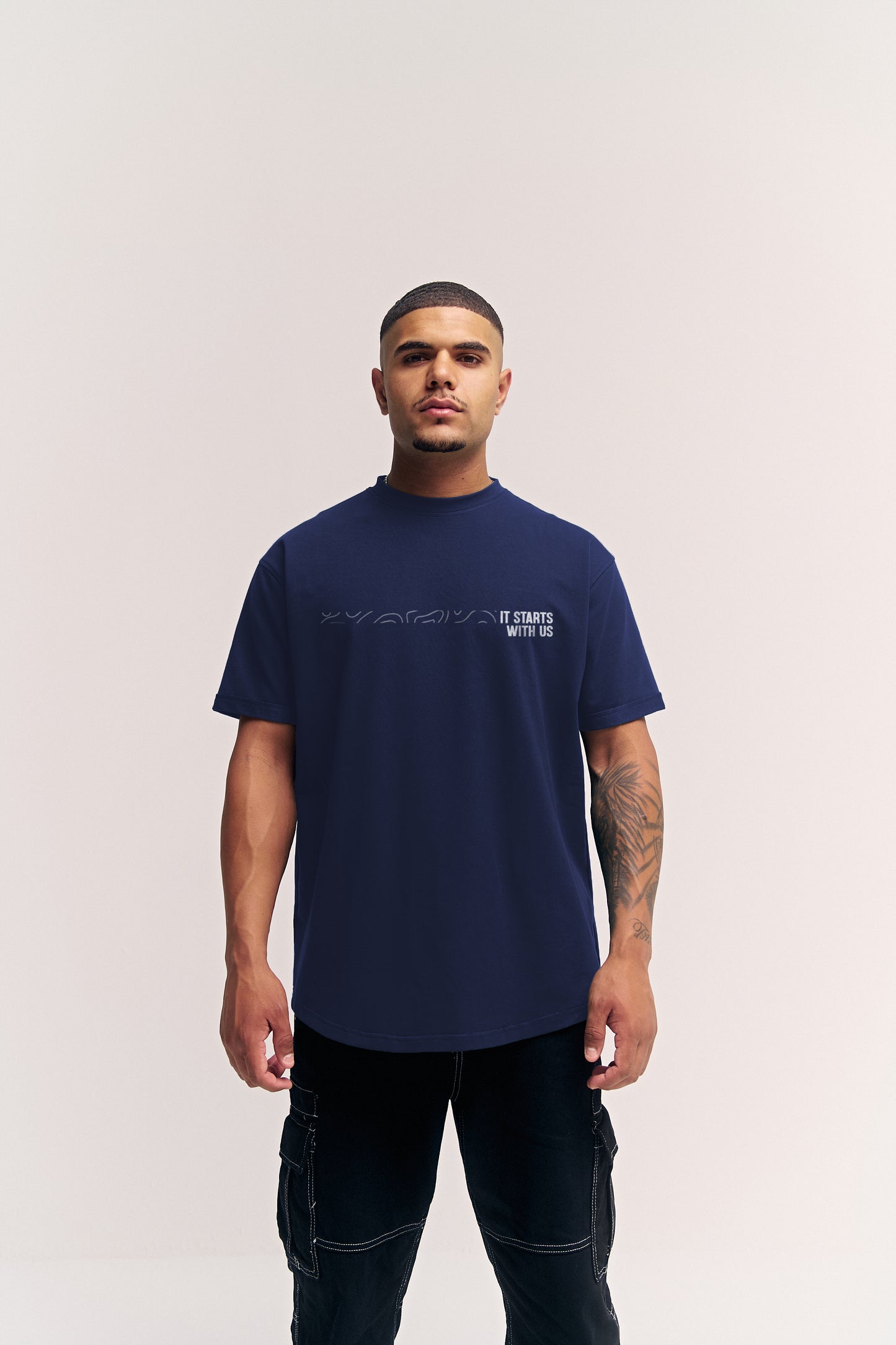 It Starts With Us | Navy Blue | Regular Fit